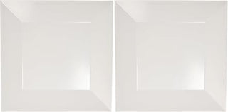 American Metalcraft SQP10 Platters, 12" Length x 12" Width, White (Pack of 2)