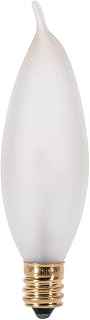 Satco S3278 Candelabra Light Bulb in White finish, 3.63 inches