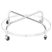 Dump Bin Round Chrome Wire - 29 1/2" Dia x 32" H by HUBERT – Metal, Silver