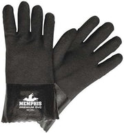 MCR Safety 6212SJ Double Dipped PVC Jersey Lined Sandpaper Finish Gloves