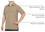 Red Kap XX-Large Tall / Khaki / Solid Rip Stop Shirt Tops