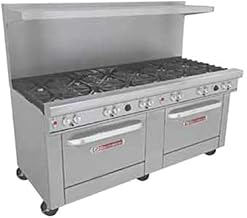 Southbend 4725DD-3GR 72" Ultimate Restaurant Gas Range w/ 3 Star-Saute Burners, 2 Pyromax Burners, 36" Right Griddle & (2) Standard Ovens