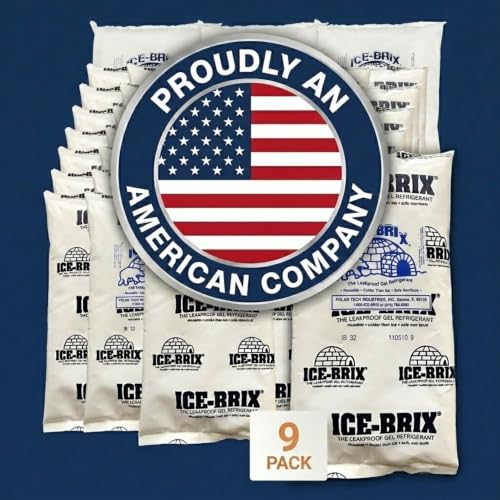 BOX USA 9-Pack Large 10x6 / White / Classic Cold Packs