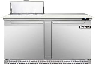 DL60-8C-FB Designer Line Sandwich Unit, 60" W, With 8 Pan Top Openings, 19" Cutting Board & Front Breathing