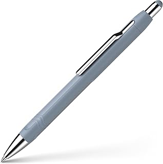 Schneider Epsilon Ballpoint Pen Stone Blue | With replaceable slider lead for easy and smooth writing, line width XB, ink colour: blue, indelible
