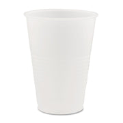 Dart Y14 14 oz Trans Ribbed Wall PS Cup (Case of 1000)