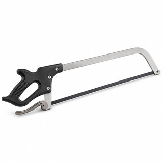 Glownary 22 Inch Stainless Steel Butcher Hand Saw – Manual Meat Bone Cutter with Ergonomic Grip, Camlocking Blade Tensioner
