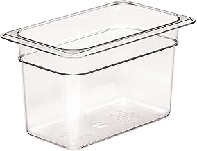Cambro 46CW 3.9 qt Capacity, 10-7/16" Length x 6-3/8" Width x 6" Depth, Camwear Clear Polycarbonate Fourth Size Food Pan