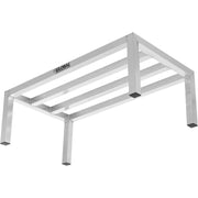 Aluminum Dunnage Rack by Global Industrial – 24" W x 18" D x 8" H, Aluminum, Silver, Model DR-24188