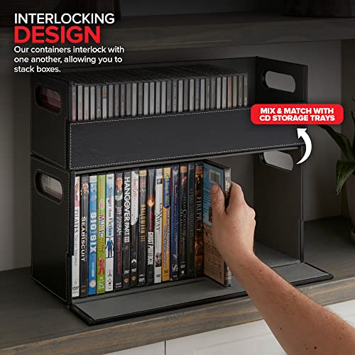 Stock Your Home Black 6 Pack / 3 / 3 Count DVD Racks