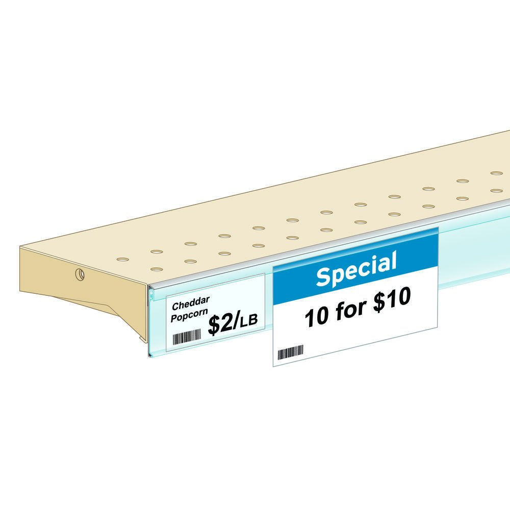 1 1/4 x 48 Extra-Duty Data Strip with Super Grip by KOST KLIP MANUFACTURING LTD – Plastic, White, Model 107283