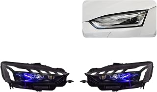 Car Compatible For Audi A5 L-ED Headlight 2017-2021 Upgrade RS5 Modified To DRL Dynamic Turn Signal L-ED Headlight Auto Accessories(For Original Led)