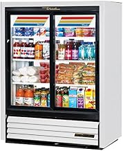 True Refrigeration GDM-33CPT-54-LD 39.5" Pass-Thru Convenience Store Cooler - 4-Door, 3-Shelf, 54" H, LED, White, Each