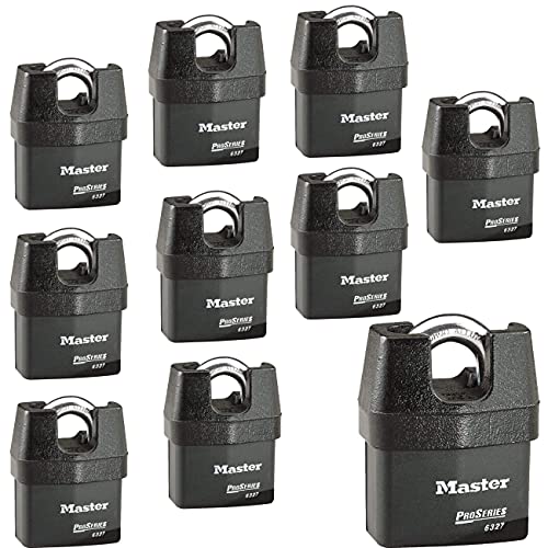 Master Lock 10 Pack / 1 Keyed Padlocks