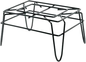 HUBERT Retail Floor Display Stand Black Wire - 14"L x 10"W x 8"H