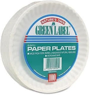 AJM Packaging AJM Paper Plates, Recycled, 6" Plate, 1000/CT, White (PP6GRE)