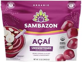Sambazon Organic Açaí Unsweetened Berry Puree, 0g Sugar, 12 oz 9 Per Case