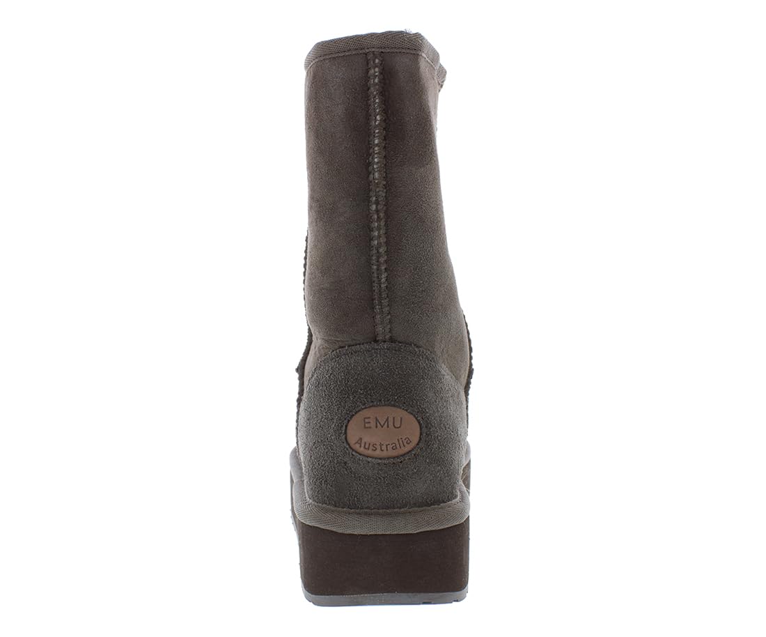 Stinger Lo Flatform W11162-CHOC (8 B(M) US Women) by EMU – 8, synthetic, Brown, Model W11162CHOC