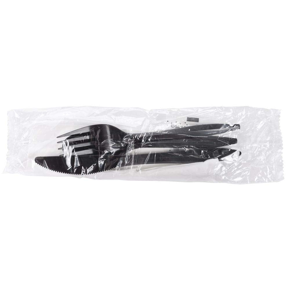 Disposable Plastic Flatware Knife by HUBERT – Plastic, Black, Pack of 250, Model 75002733