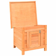 Cat House Solid Pine & Fir Wood 19.7"x18.1"x17. by vidaXL – Medium, Fir Wood, Brown, Model 170640