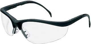 MCR Safety KD110AF Klondike Safety Glasses with Black Matte Frame and Clear Anti-Fog Lens