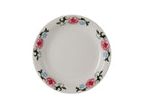Western Rose Eggshell Western Rose Narrow Rim 7-1/4-Inch Plate by Tuxton – Large, Eggshell/Western Rose