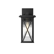 Jada One Light Outdoor Wall Sconce Black by Lighting Design – 40W max, Aluminum, Black