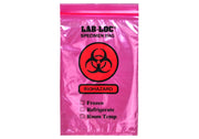 Red Tint Reclosable 3-Wall Specimen Bag (Biohazard) by Elkay Plastics – One Size, Blend, Multi, Pack of 1000, Model LAB20609RE