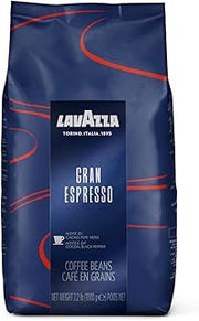 Lavazza Gran Espresso, Whole Bean Coffee, Medium Espresso Roast, 2.2 lb Bag (Pack of 2)