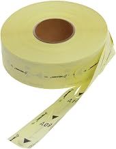 Take-A-Number 2-Digit Yellow T80 Paper Tickets - 1 1/2" W