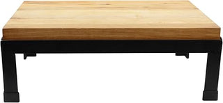 TableCraft BBR18126 Butcher Block Riser, 18.5"x12.5"x6.5" - Versatile Buffet Display Stand with Black Frame, Multi-Functional Birchwood Board for Elevated Presentation, Hand Wash Only