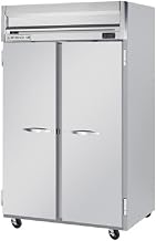 Beverage-Air HFPS2-1S Horizon Series Two Section Solid Door Reach-In Freezer 49 cu.ft. Capacity Stainless Steel Exterior and