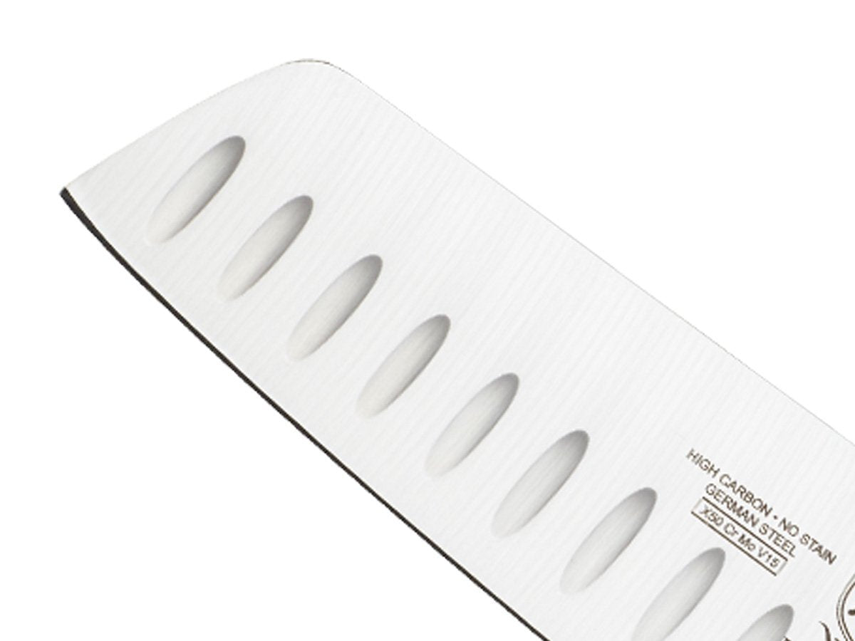 Mercer Culinary 7" / Granton Edge Nakiri Vegatable Knife 7-inch / Black Utility Knives