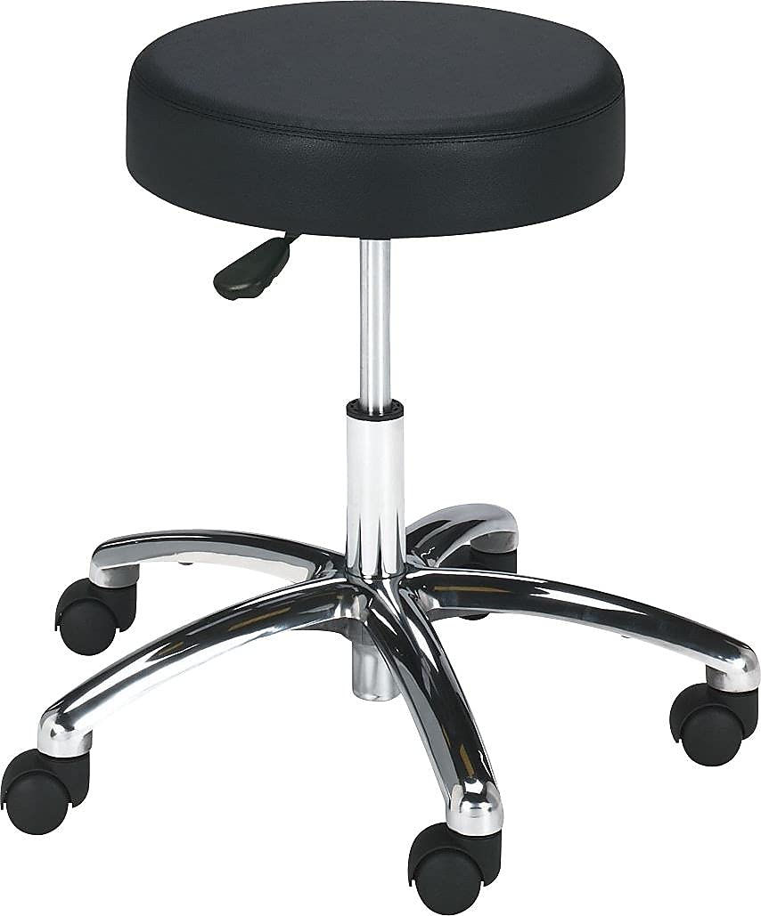 Lab Stool by Safco – unspecified, aluminum, Black, Model 3431BL