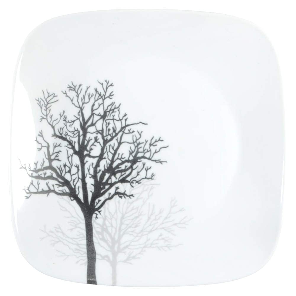 ® Timber Shadows 10.5" Dinner Plate by Corelle – Large, Glass, Black, Model 1119415