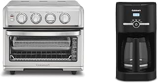 Air Fryer + Convection Toaster Oven by Cuisinart – Model Cuisinart Air Fryer + Convection Toaster Oven, 8-1 Oven with Bake, Grill, Broil & Warm Options, Stainless Steel, TOA-70