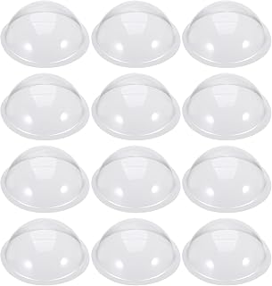 30pcs PVC Half Sphere Dome for DIY Crafts and Micro Landscapes, 4.7 Inch Hemisphere Display Cover, Easy Handling Plastic Half Globe for Classroom Craft Projects