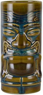 Tuxton Cocktail & Bar Peacock Reactive 16-Ounce Tiki Mug, Case of 12, Blue/Multicolor; Scratch Resistant; Chip Resistant; Lead & Cadmium Free; Dishwasher, Microwave, Oven Safe