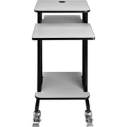 Projector Presentation Cart - Gray & Black by Global Industrial – Steel/Laminate, Black/Gray, Model WB250765GY