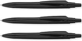 Schneider Reco Ballpoint Pen Medium Pen, Black Barrel/Black Ink, 3 Pack | Refillable, 92% Recycled Plastic, Waterproof ISO-Certified Ink, For Home, Work & Office Use