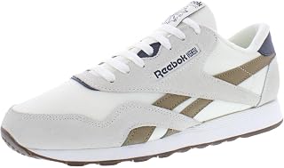 Reebok Classic Nylon Mens Shoes Size 11.5, Color: Chalk/Trek Brown/Beige