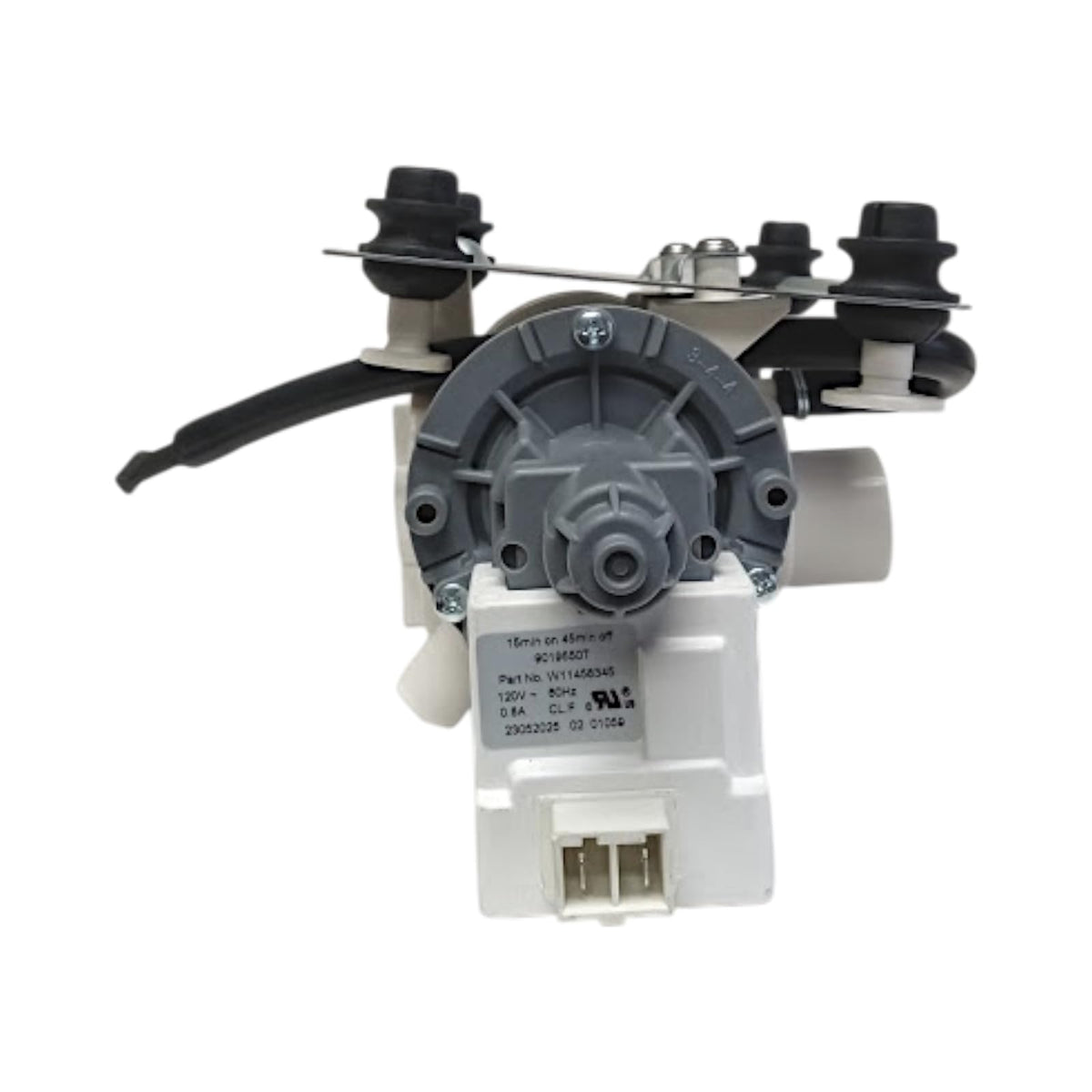 Clothes Washing Machine Drain Pump Assembly for Whirlpool Maytag W11458345. by Supco – White, Model LP8345
