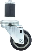 BK Resources 3" Polyurethane 1-1/2" Expanding Stem Swivel Caster for Work Tables, NSF, 300lb Capacity Per Wheel