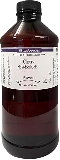 LorAnn Oils Super Strength Cherry Flavoring, Concentrated Liquid, Bold Natural Flavor, 16 Oz, Perfect for Baking, Cocktails, and Confections, USA Made