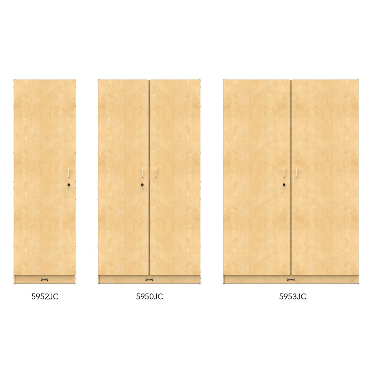 Storage Mobile Cabinet by Jonti-Craft – 36 inches (W) x 76 inches (H) x 24 inches (D), Acrylic, Gold, Model 5950JCWC