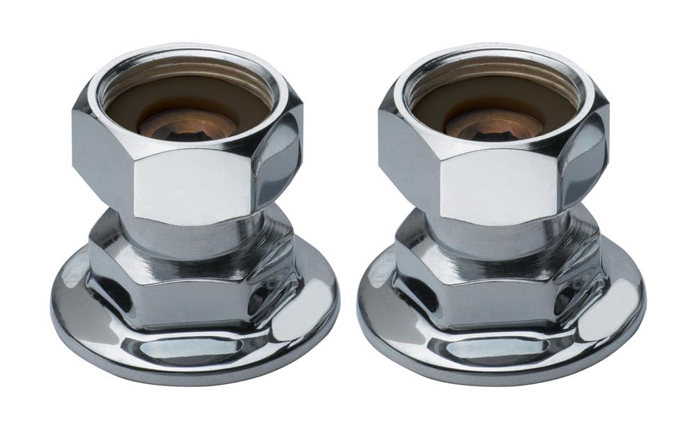 Krowne Royal Series Coupling Flanges – 1/2 inch, Lead, Silver, Model 21-401L