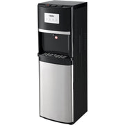 Non-Filtered Tri-Temp Water Dispenser by Global Industrial – 15.25"L x 15.75"W x 44.13"H, Stainless Steel, Black W/ Stainless, Model TY-LWYR72T