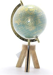 32cm Authentic Wood Base World Globe 12.6in Diameter for Desk Decor