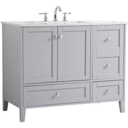 Elegant Decor 42" - Single / Grey / Traditional Bathroom Vanities