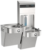 Pro VR Bottle Filling Station & Bi-Level ADA Cooler by Elkay – 10000 gallons, Stainless Steel, Model LVRCTLDWSPRO
